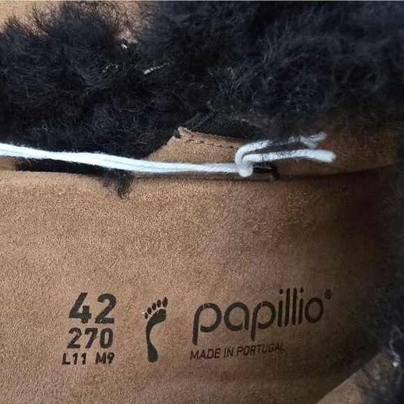 Papillio By Birkenstock Namica Teddy Sherpa Slip-on Sandals Size 11 - Picture 6 of 8